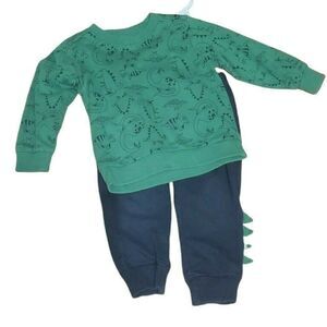 Dinosaur matching sweatpants and sweatshirt 2t